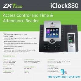 ZKTECO ICLOCK880/ID 3